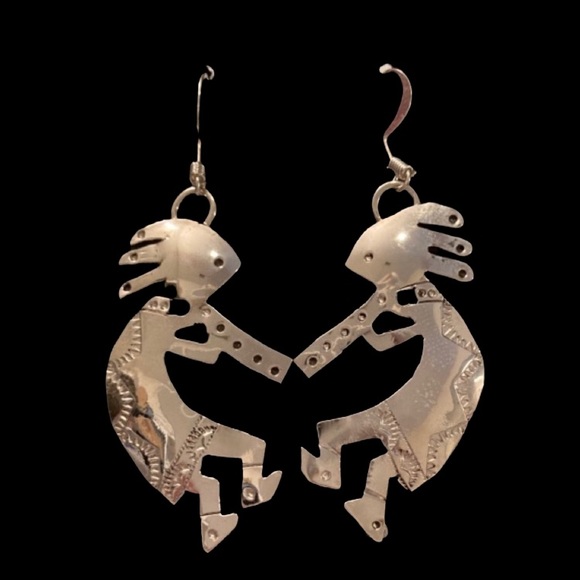 Native American Kokopelli Earrings - Picture 1 of 7